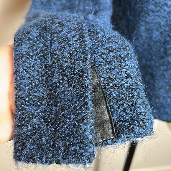 AG Adriano Goldschmied Open Front Blue Cardigan Mohair size Small - Picture 7 of 12
